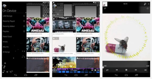 Música en el móvil desde Dropbox y Drive